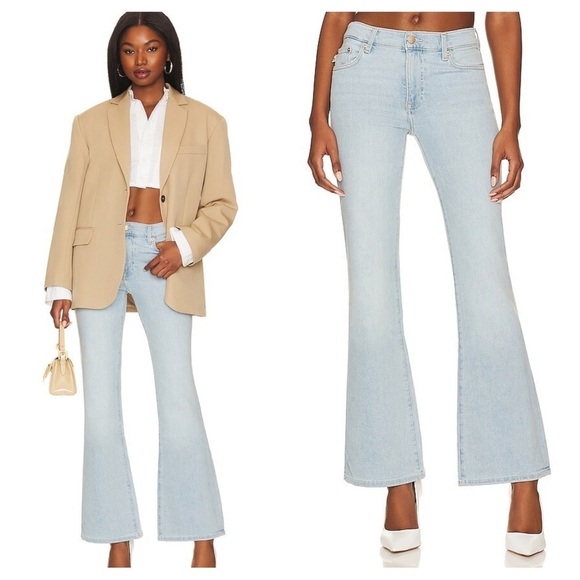 Lovers and Friends / River Low Rise ultra Flare in Key west light wash jeans 31 - Picture 1 of 9